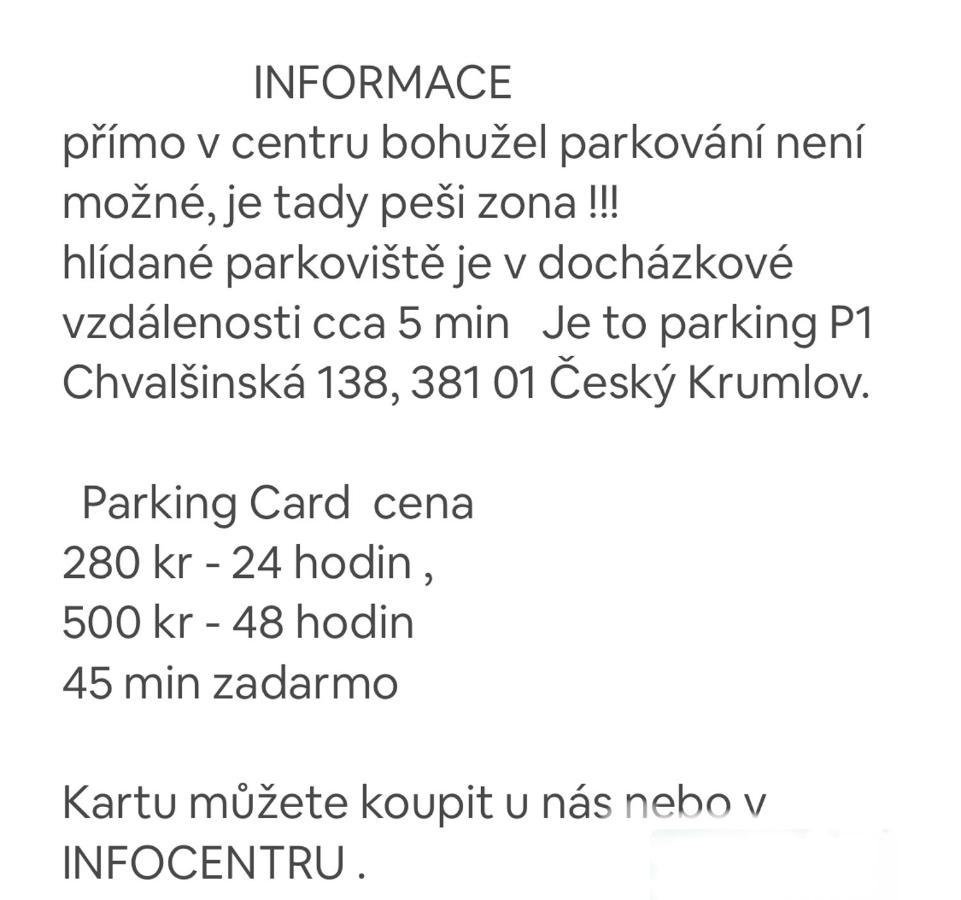 Apartman Galant Český Krumlov Eksteriør bilde
